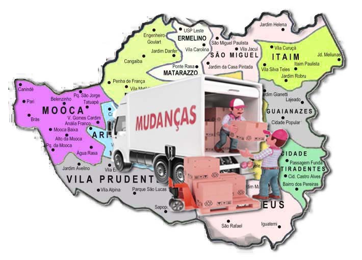 Mudando para zona leste