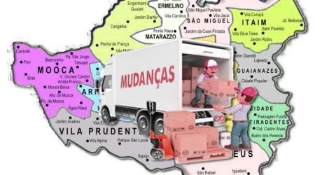Mudando para zona leste