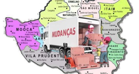 Mudando para zona leste